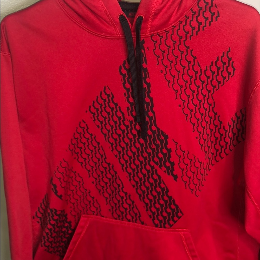 Nike Red Sweatshirt Pullover Hoodie Graphic - Picture 2 of 5